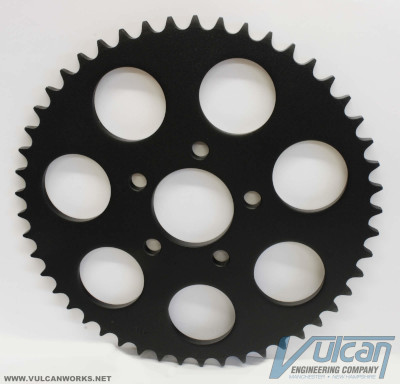 REAR SPROCKET 47T BLACK POWDER COATED